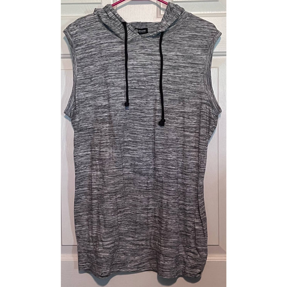 OT Revolution Men's Sleeveless Hooded Shirt Size M 29" Long x 20"‎ Pit to Pit - Picture 1 of 5